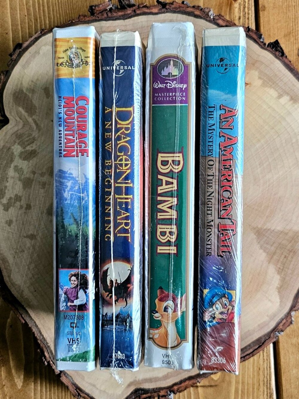 Unopened Family/Disney VHS Lot • Bambi • An American Tail • Plus 2 More
